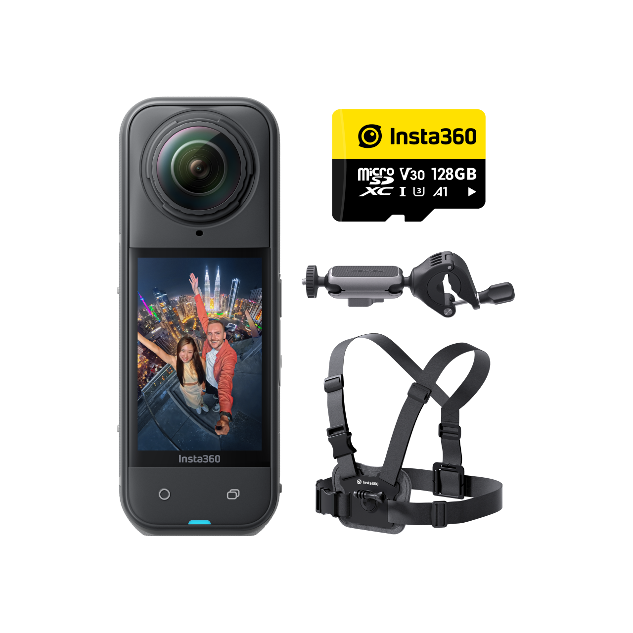 Insta360 X5 Cycling Bundle|X5 Camera + Handlebar Mount + Mount