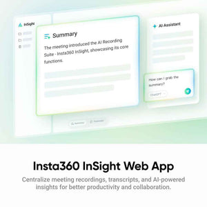 Insta360 Wave – سماعة مؤتمرات ومساعد اجتماعات بالذكاء الاصطناعي (مجدّد)