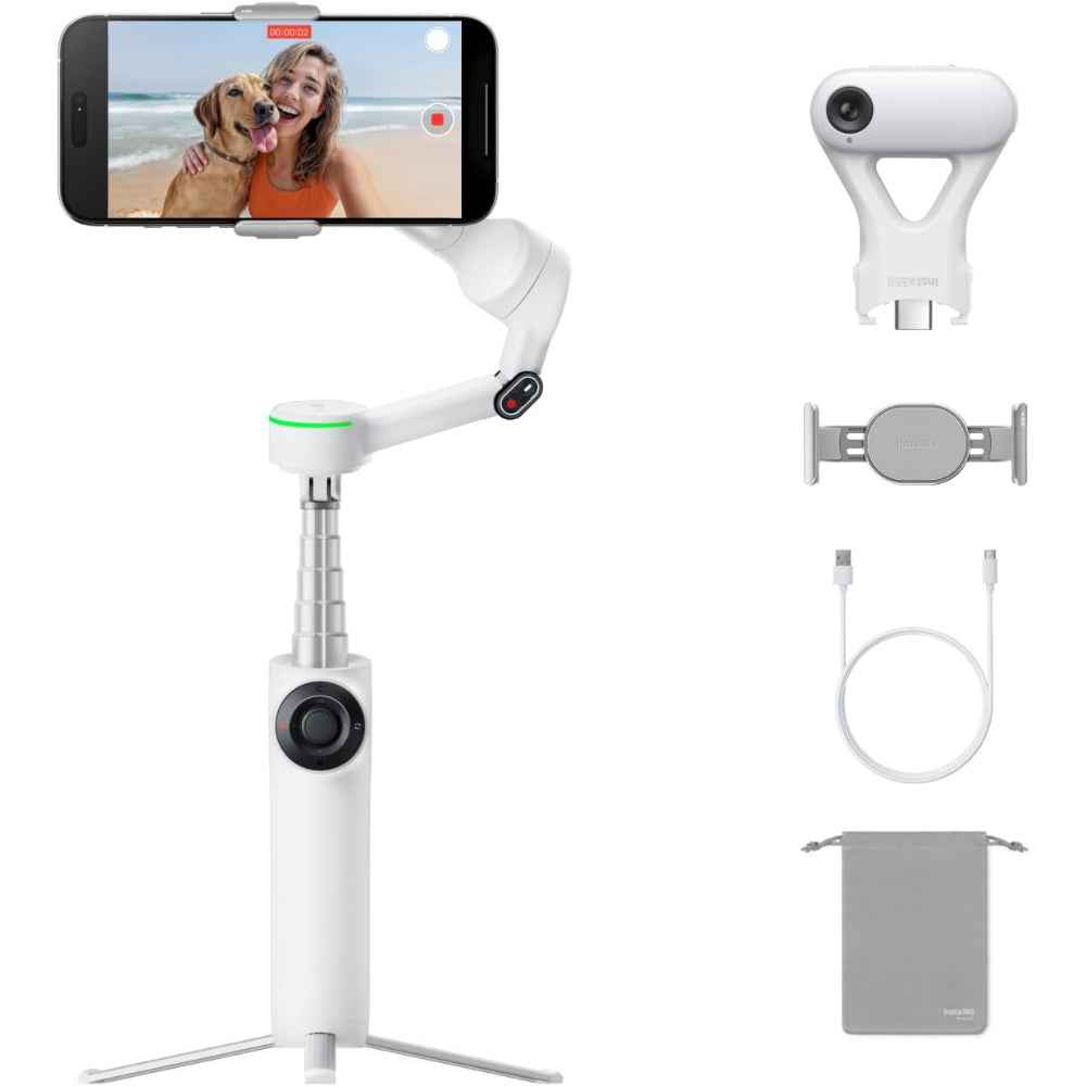 Insta360 Flow 2 Pro Gimbal — AI Tracker Bundle (Refurbished)