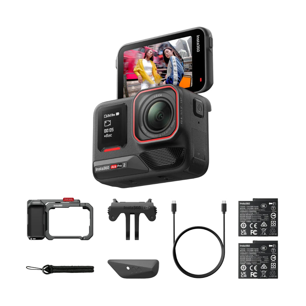 Insta360 Ace Pro 2 Xplorer Bundle| 8K AI Action Camera with 1/1.3
