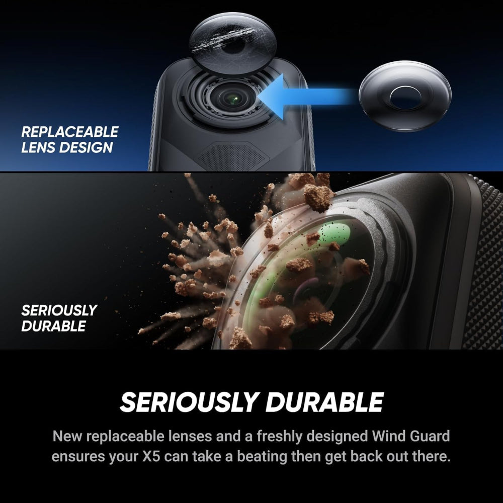 Insta360 X5 Cycling Bundle|X5 Camera + Handlebar Mount + Mount