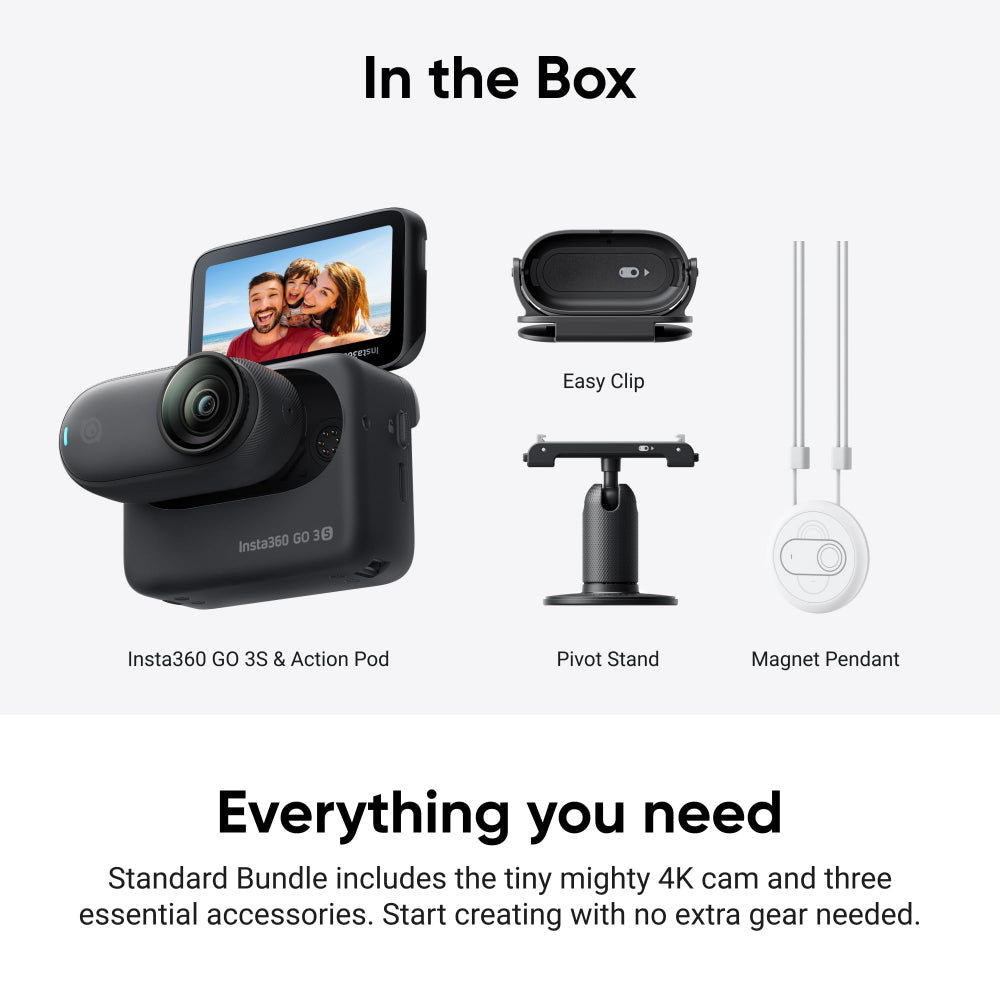 Insta360 GO 3S Stand Alone| 10m Waterproof Tiny Action