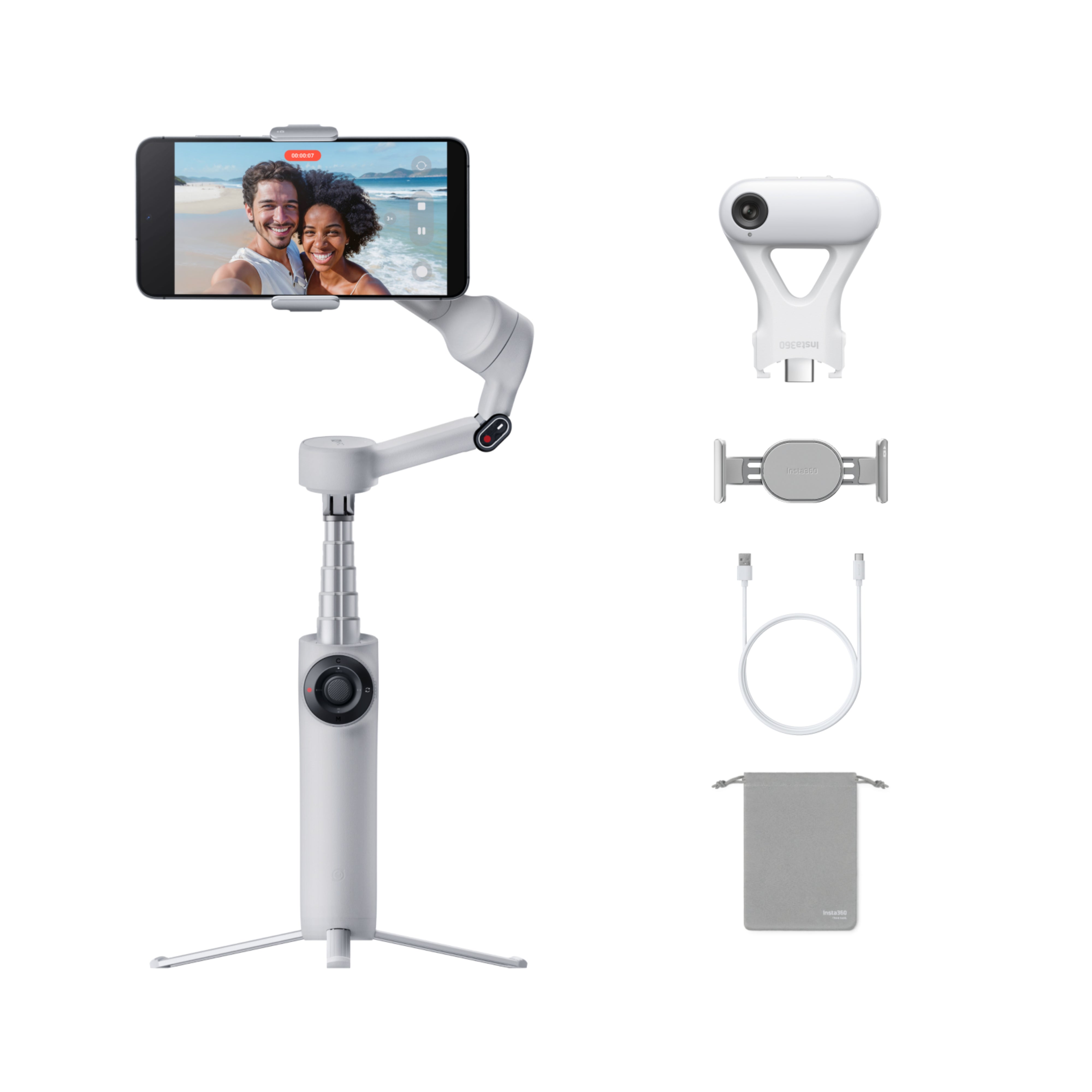 Insta360 Flow 2 Gimbal — AI Tracker Bundle