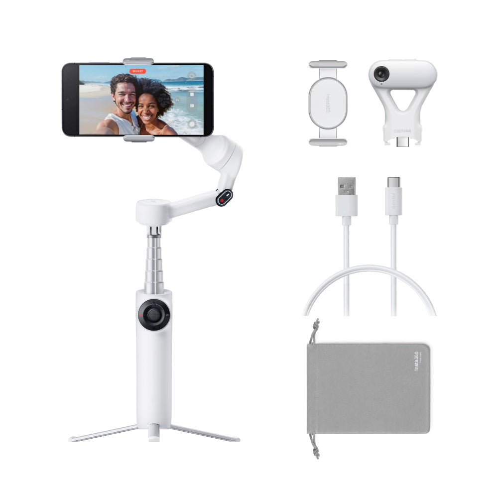 Insta360 Handheld Gimbals Flow 2 Ai Tracker Bundle